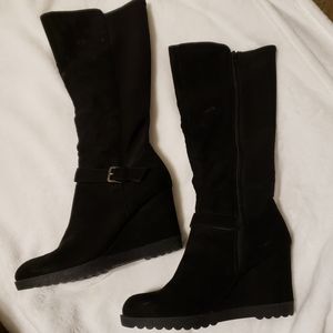 Wedge knee high boots Size 7.5